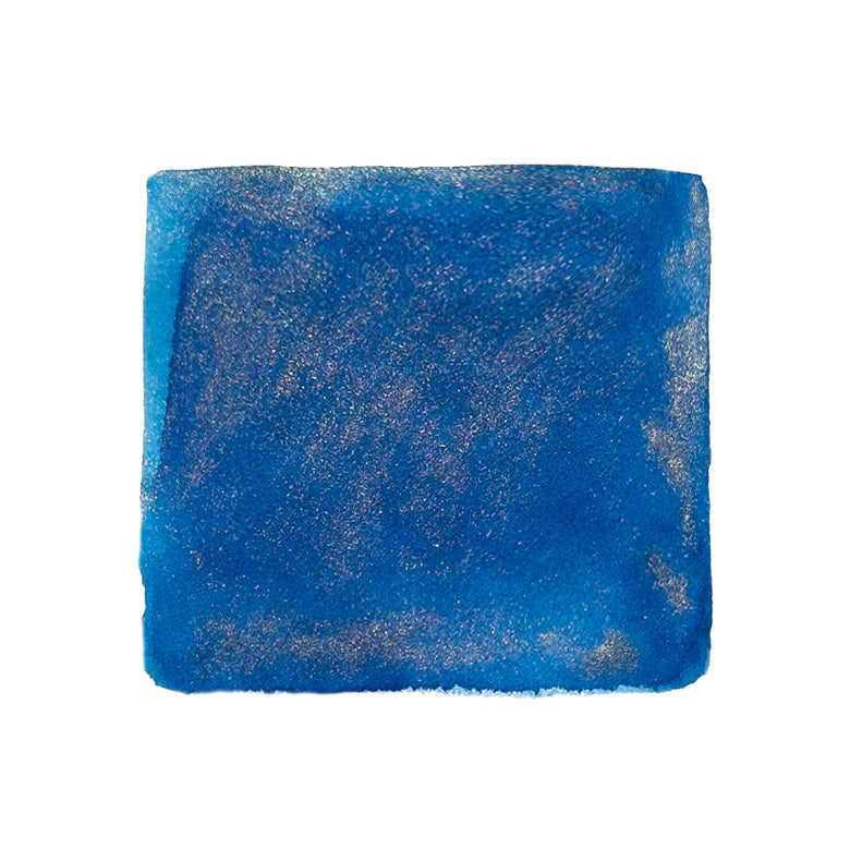 Wearingeul 20,000 Leagues Under the Sea (Shimmer) fountain pen ink, 30ml. Features a coarse, fibrous blue scouring pad visual, highlighting the ink's modern literary inspiration.