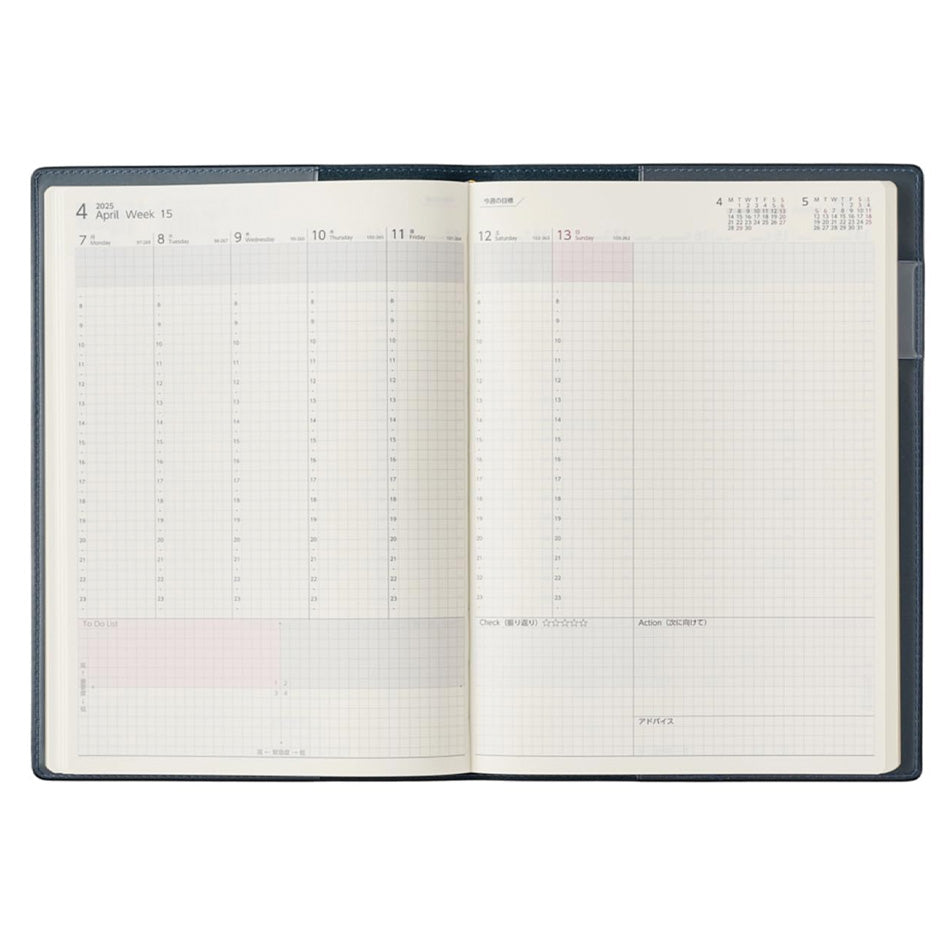 2025 PDCA Planner - A5 (Navy)
