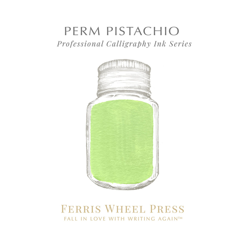 Ferris Wheel Press Perm Pistachio (Calligraphy Ink) - 2ml Ink Sample