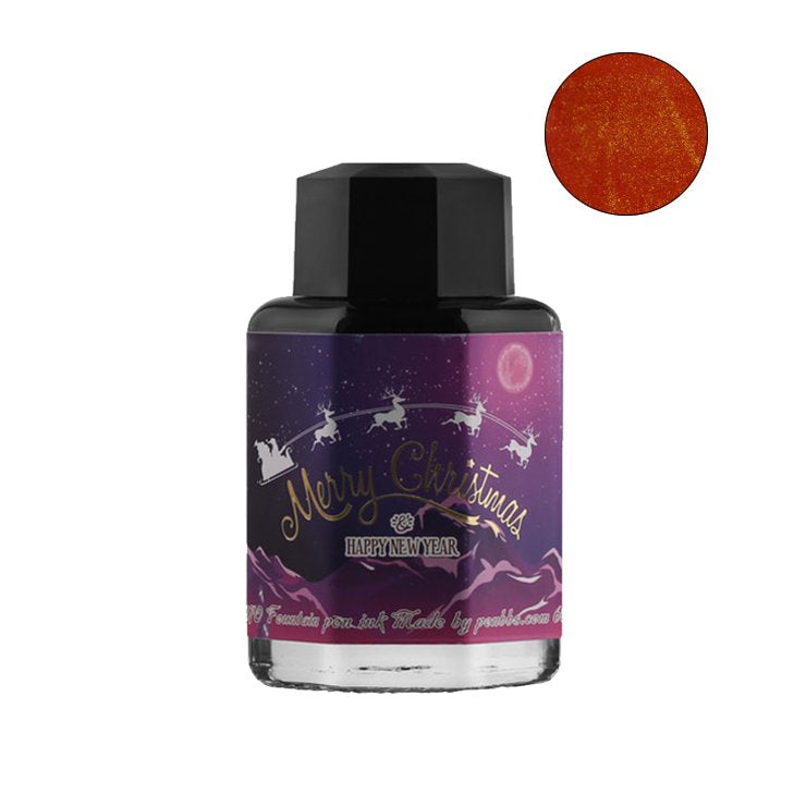 PENBBS No.370 Christmas Red (Shimmer) - 2ml Ink Sample