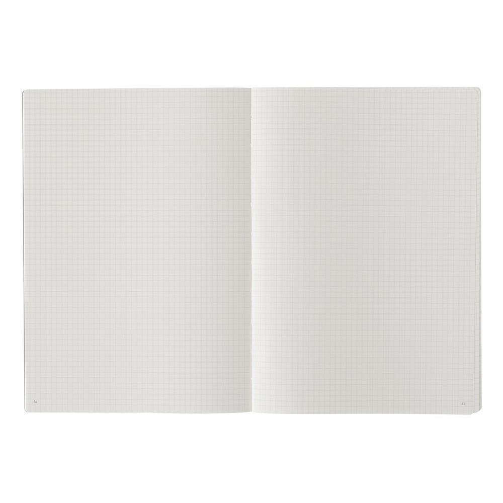 Nolty Notebook with Numbered Pages - Grid (Black, B6) Notebook