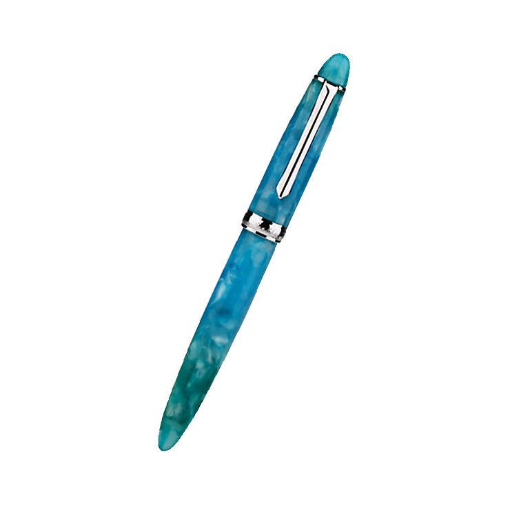 PENBBS 308 - Turquoise Waters / Silver (Fine) Fountain Pen