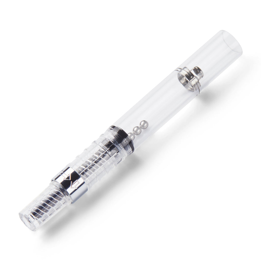CON-40 Converter for Pilot fountain pens, features a clear plastic cylinder with a depth-control mechanism for microneedling or cosmetic-tattoo devices.