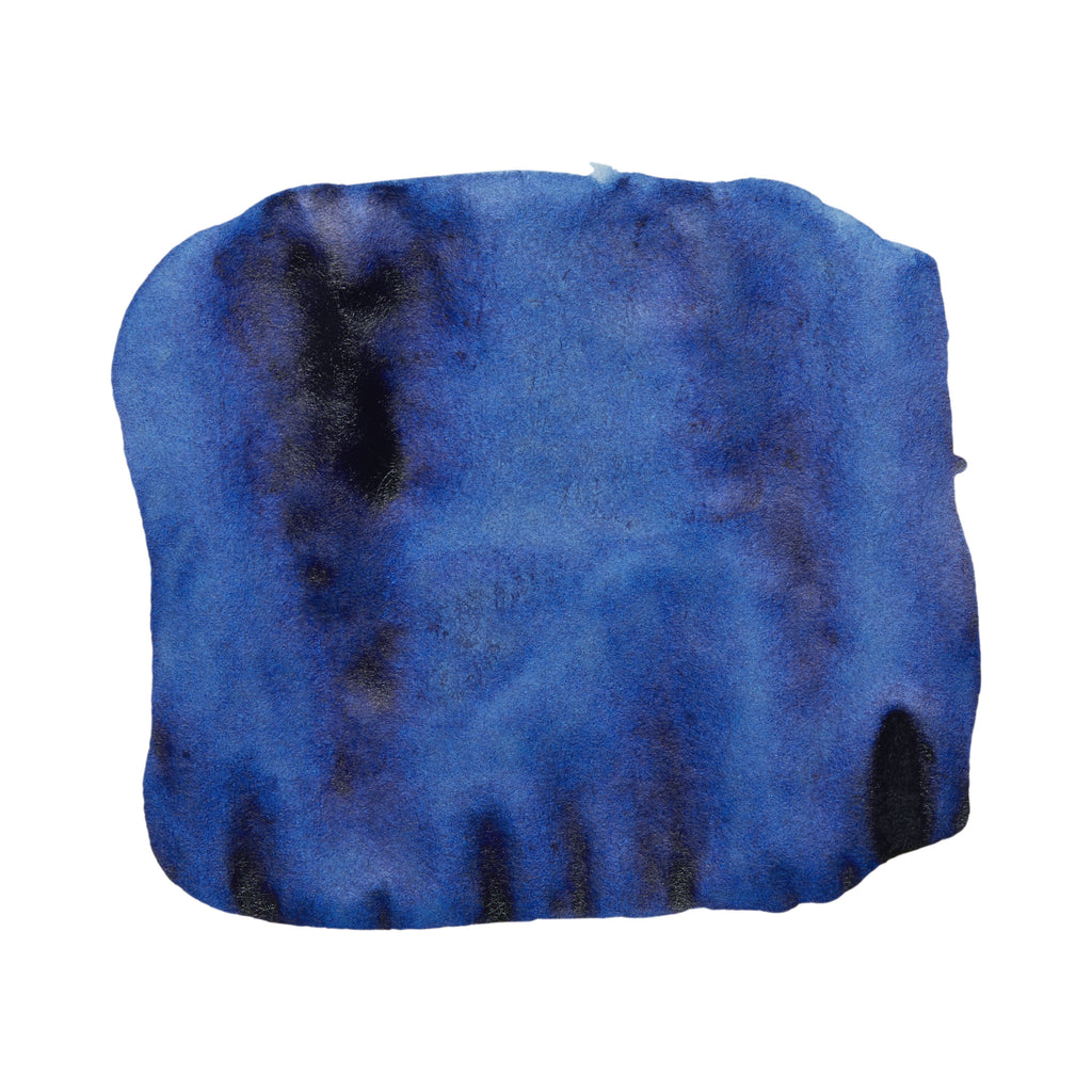 Deep-blue, textured ink swatch representing Noodler's Ink 54th Massachusetts - 2ml, showcasing its unique dye-based, fade and UV resistant properties.