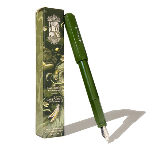 Carousel Fountain Pen - Brilliant Beanstalk (Medium)