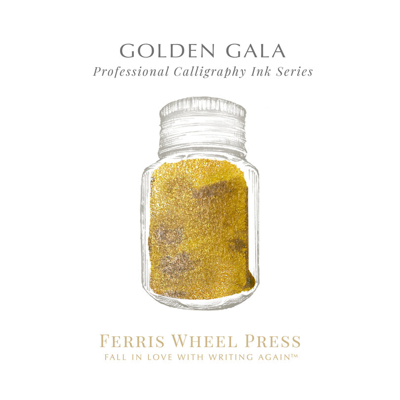 Ferris Wheel Press Golden Gala (Calligraphy Ink) - 28ml Dip Pen Inks