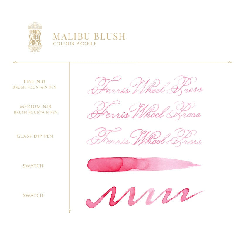 Ferris Wheel Press Malibu Blush - 38ml Bottled Ink