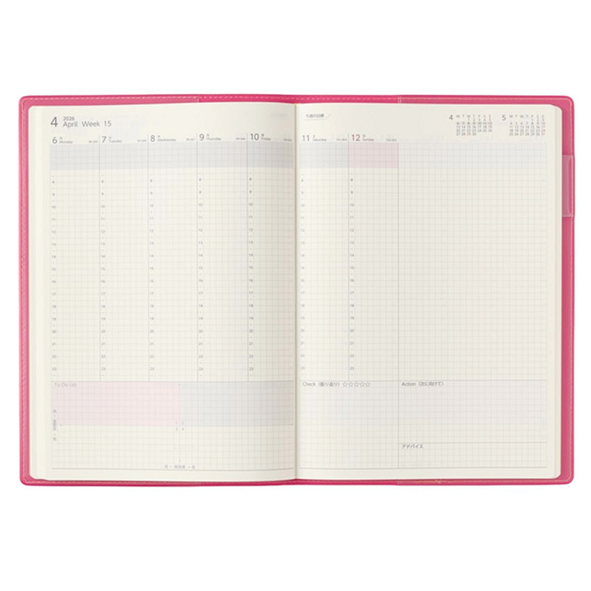 2026 PDCA Planner - A5 (Pink)