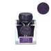 Jacques Herbin Amethyst de L'Oural (1798 Collection) fountain pen ink, 50ml, in a square glass bottle with purple wax seal, showcasing deep, sparkly purple shimmer.