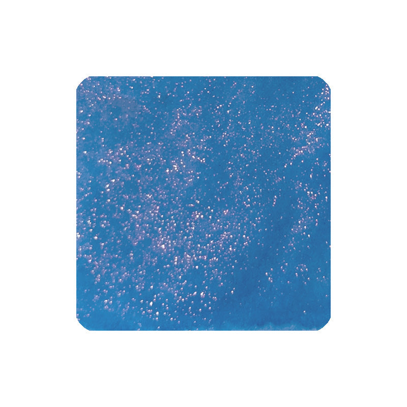 Ka-Ku Ink Mazeru / Aquarium Hidden in the Stars (Shimmer) - 18ml fountain pen ink, featuring a glittery blue surface with sparkling flecks for expressive writing.