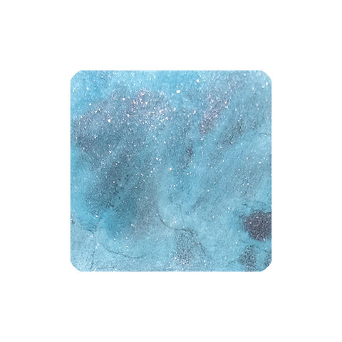 Tono & Lims Aries (Shimmer) fountain pen ink, 30ml, features a swirling blue base with silver sparkles, ideal for creative writing projects.
