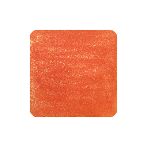 Asuka - 2ml ink sample: a rich orange swatch with gold shimmer, showcasing Tono & Lims' vibrant, experimental style in the 'Time Travel' series.