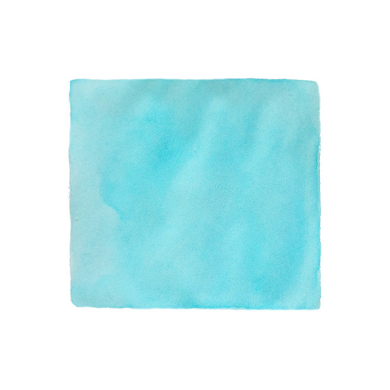 Jacques Herbin Bleu Azur fountain pen ink, 30ml, shown as a light blue watercolor swatch on a white background.