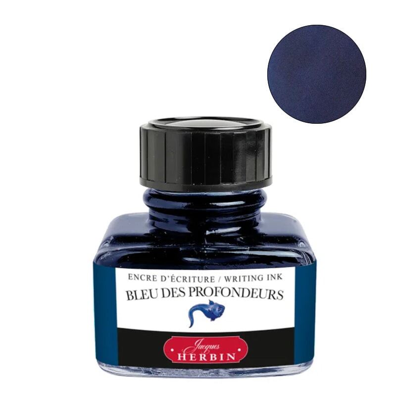 Jacques Herbin Bleu des Profondeurs - 2ml Ink Sample