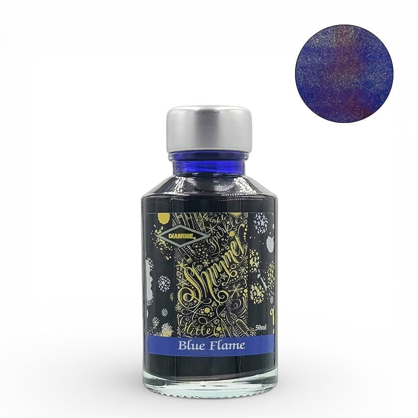 Diamine Blue Flame (Shimmer) - 2ml Ink Sample