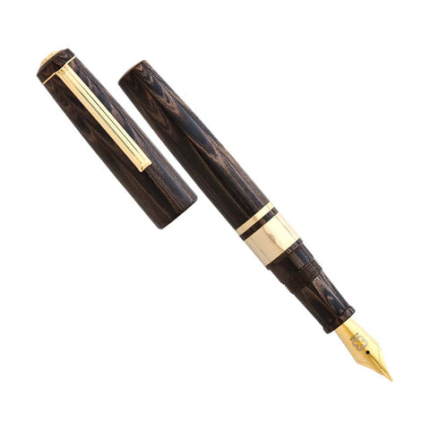 Model J - Antique Rose Ebonite / Gold - Broad