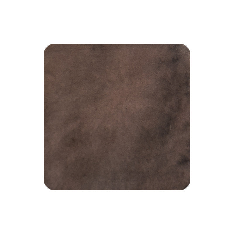 Close-up of Ka-Ku's Cafe Noir fountain pen ink, 18ml, showcasing the textured appearance of the brown suede-like label.