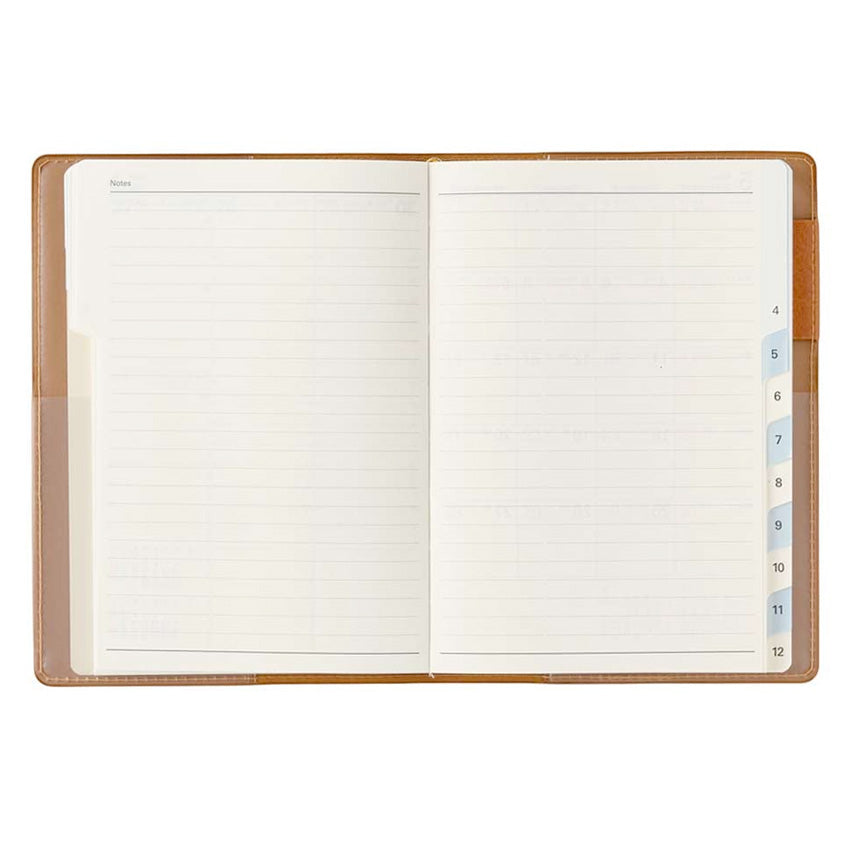 2026 Carrel Weekly Vertical - A6 (Camel)