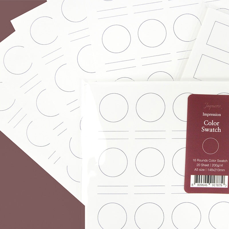 Wearingeul Impression Ink Swatch Sheets (Round) Paper