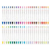 Zebra CLiCKART Retractable Marker - showcasing 48 vibrant colors with felt tip, ideal for journaling and drawing, featuring innovative moisture-absorbing ink technology.