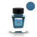 Contact Oyakata (Scented) - 30ml fountain-pen ink bottle featuring a tuxedo-clad bear underwater, with muted teal-blue ink swatch in the top-right corner.
