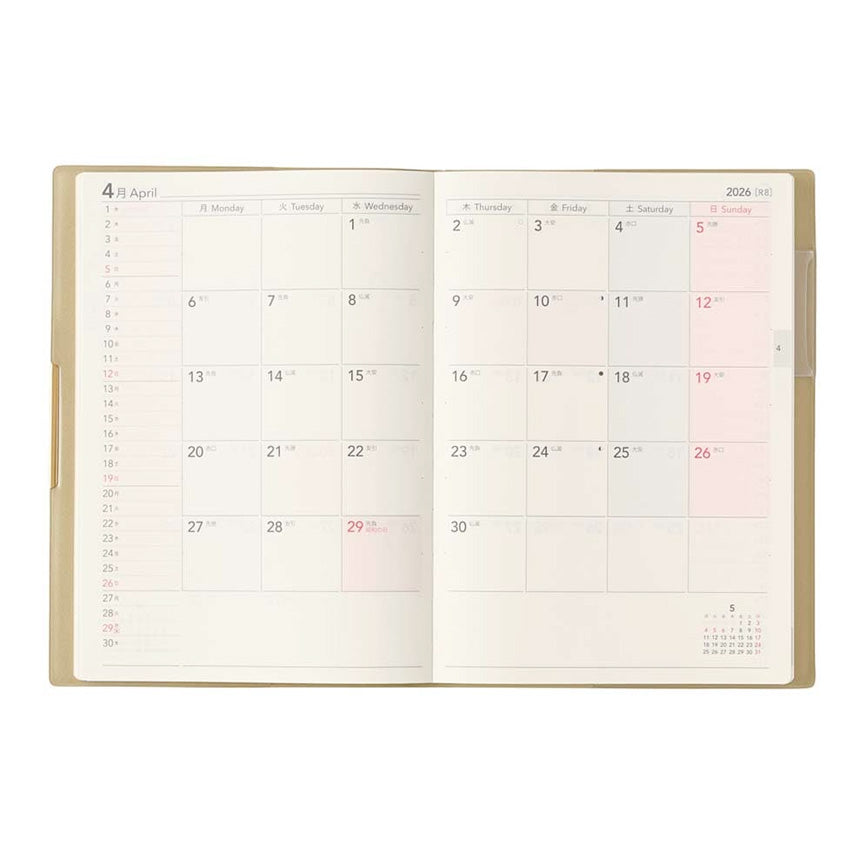 2026 Ecri Plus 7 Weekly Planner - B6 (Pistachio)