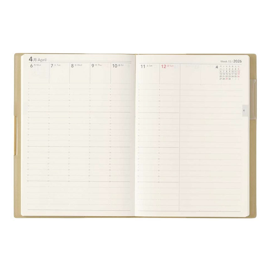 2026 Ecri Plus 7 Weekly Planner - B6 (Pistachio)