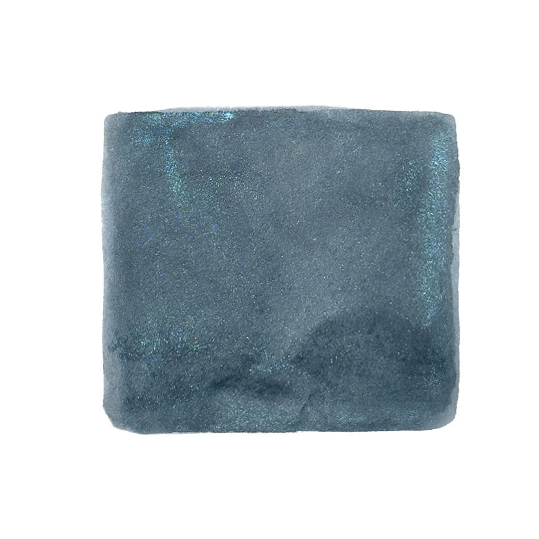 Wearingeul From the Earth to the Moon Shimmer fountain pen ink, 30ml, displayed as a 4cm metallic-shimmer teal block, ideal for creative writing with vibrant effects.