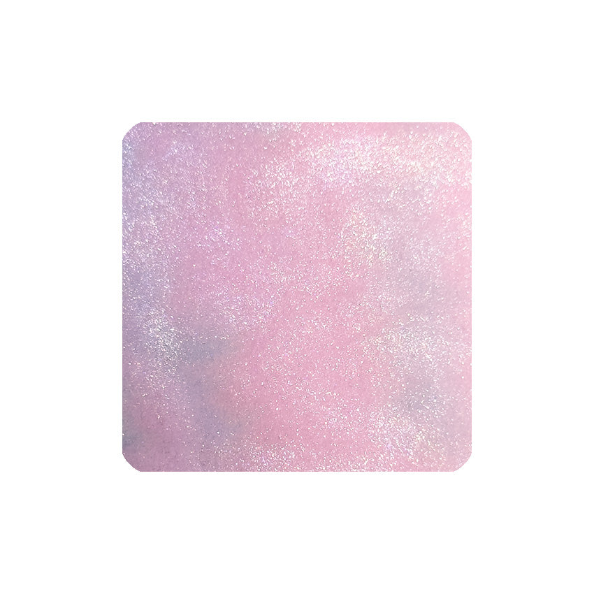 Wearingeul The Glass Bead Game (Shimmer) fountain pen ink, 30ml, features a glittery pastel-pink texture, perfect for creating vibrant, shimmering writing effects.