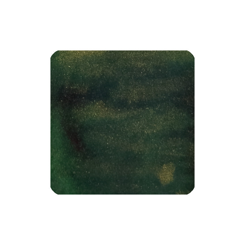 Golden Ivy (Shimmer) - 50ml by Diamine: deep forest green fountain pen ink with metallic gold sparkles and shimmer, perfect for collectors and writing enthusiasts.