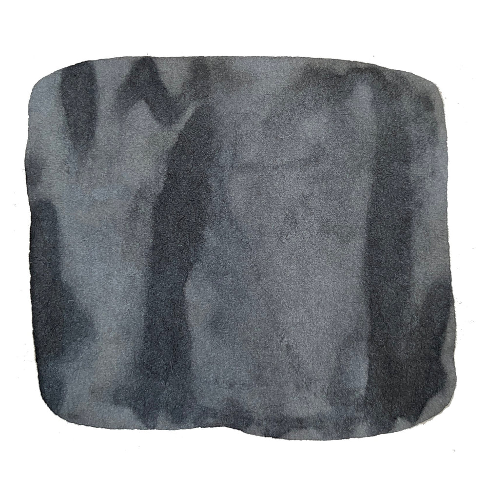 Abstract dark gray ink swatch on white background, representing Colorverse's Gray - 2ml dye-based ink from the Office Series.
