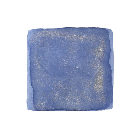 Wearingeul The Happy Prince 30ml fountain pen ink swatch, featuring a hand-painted blue with gold shimmer, reflecting the brand's literary-inspired design ethos.