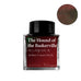 Wearingeul The Hound of the Baskervilles fountain pen ink, 30ml bottle, showcasing dark reddish-brown hue, inspired by classic literature, suitable for fountain, dip, and glass pens.