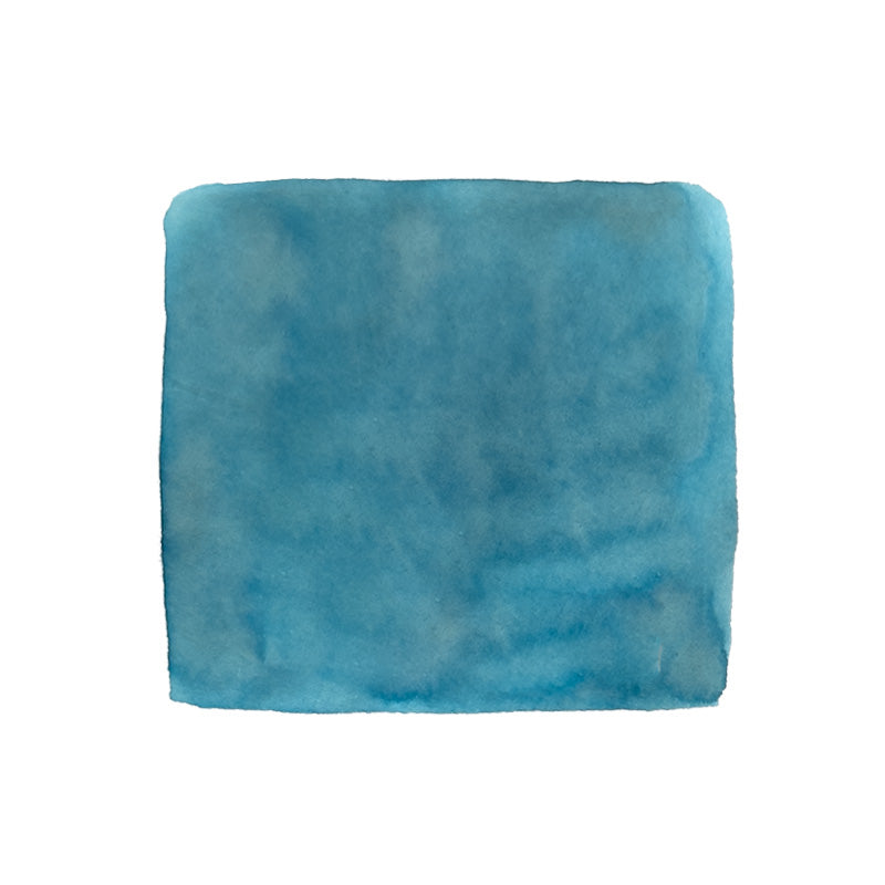 Colorverse Project Ink No.056 Ieodo - 15ml, a blue fountain pen ink with a hand-painted, textured appearance, embodying plant-based quality from the Desk Bandit collection.
