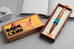 Esterbrook Estie - Incredible Rock fountain pen set with gold trim, featuring a broad nib, boxed with retro map-themed packaging and ruler-style tray.