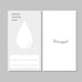 Wearingeul Ink Drop Swatch Cards, featuring a water-drop silhouette with special coating for ink containment, perfect for showcasing fountain pen ink characteristics. Pack of 50, smooth 200gsm paper.