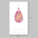 Wearingeul Ink Drop Swatch Cards, 5x9 cm, 200gsm. Featuring a stylized droplet graphic, these cards highlight fountain pen ink characteristics, ideal for stationery enthusiasts. Pack of 50.