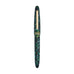 Esterbrook Estie - Jurassic / Gold - Fude fountain pen with green-and-black marbled resin body, gold trim, and custom Fude nib for versatile writing and illustration.