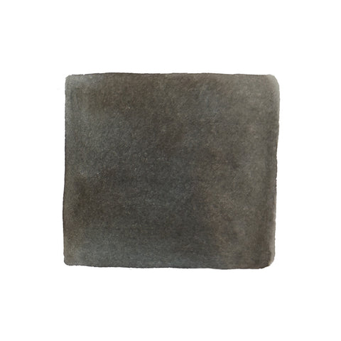 Tono & Lims Lady Grey Scented Fountain Pen Ink, 30ml. Dark charcoal-gray swatch with painterly edges on white background, showcasing the limited edition dye-based ink's rich hue.
