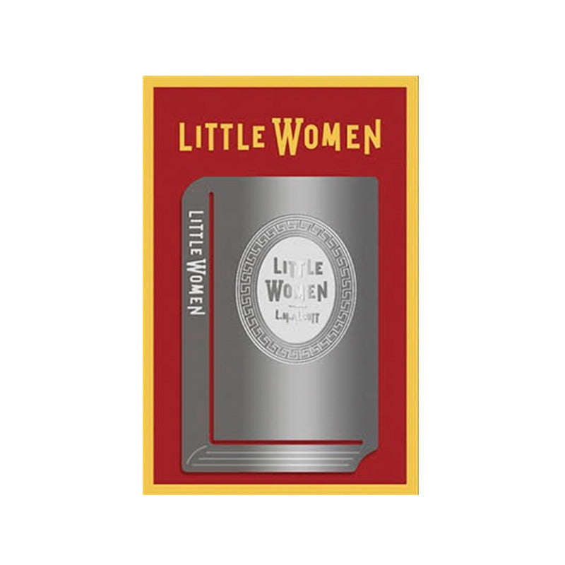 Edge Metal Bookmark World Classic Series (Little Women) by Wearingeul. Silver-tone bookmark with Little Women cover design, matching book's mood. Nickel-plated stainless steel, 4x6cm.