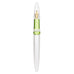 Moonman M2 Plus (Green) - Fine fountain pen features a clear body, green grip, gold-tone nib, and transparent barrel for visible ink levels.