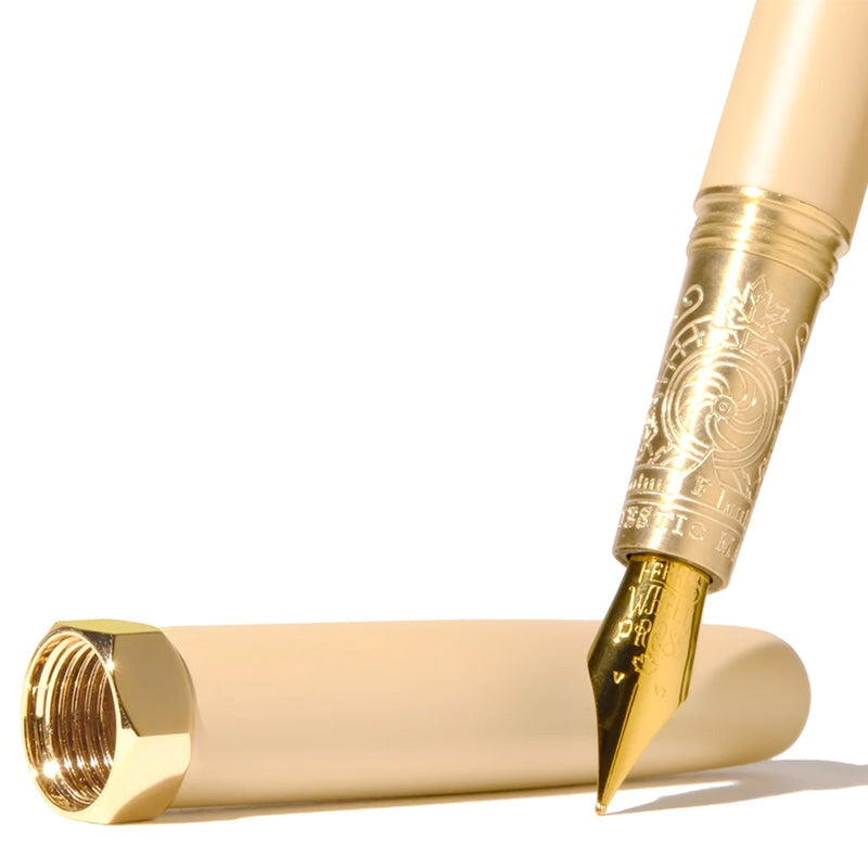 Ferris Wheel Press Brush Fountain Pen - Majestic Maple Satin Series 14k Gold Nib (Fine) Fountain Pen
