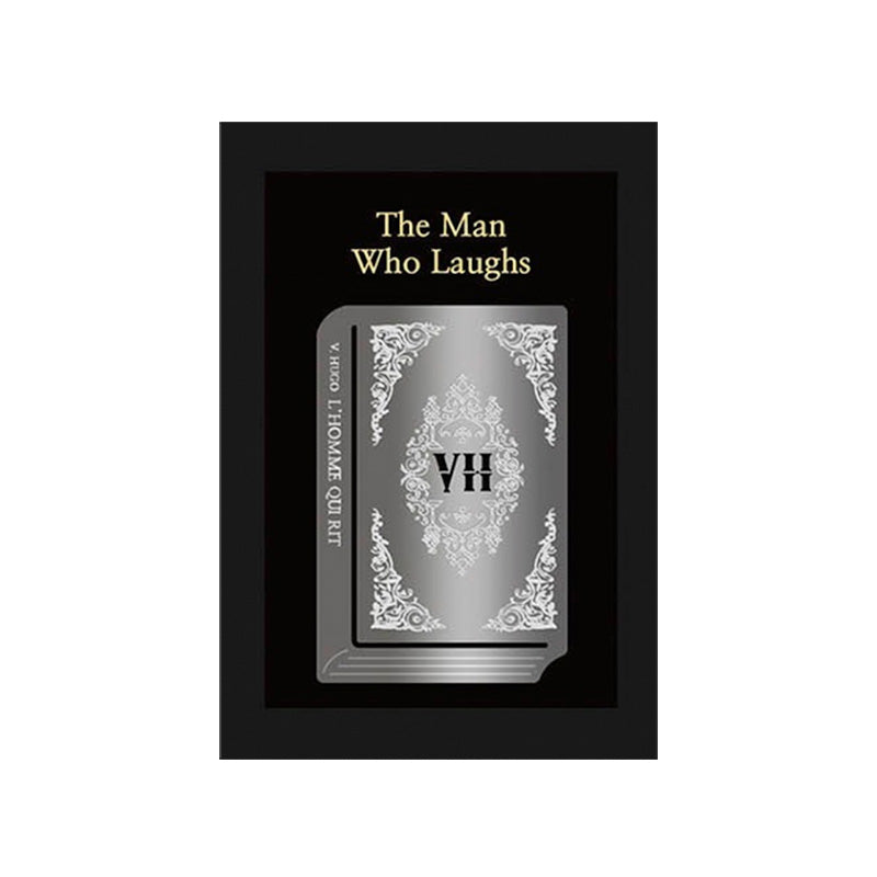 Edge Metal Bookmark World Classic Series (The Man Who Laughs) features ornate silver filigree on stainless steel, echoing Victor Hugo’s timeless novel. Brand: Wearingeul. Size: 4x6cm.