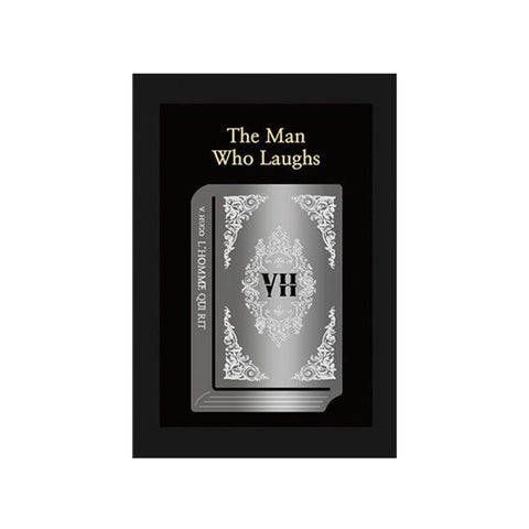 Edge Metal Bookmark World Classic Series (The Man Who Laughs) features ornate silver filigree on stainless steel, echoing Victor Hugo’s timeless novel. Brand: Wearingeul. Size: 4x6cm.