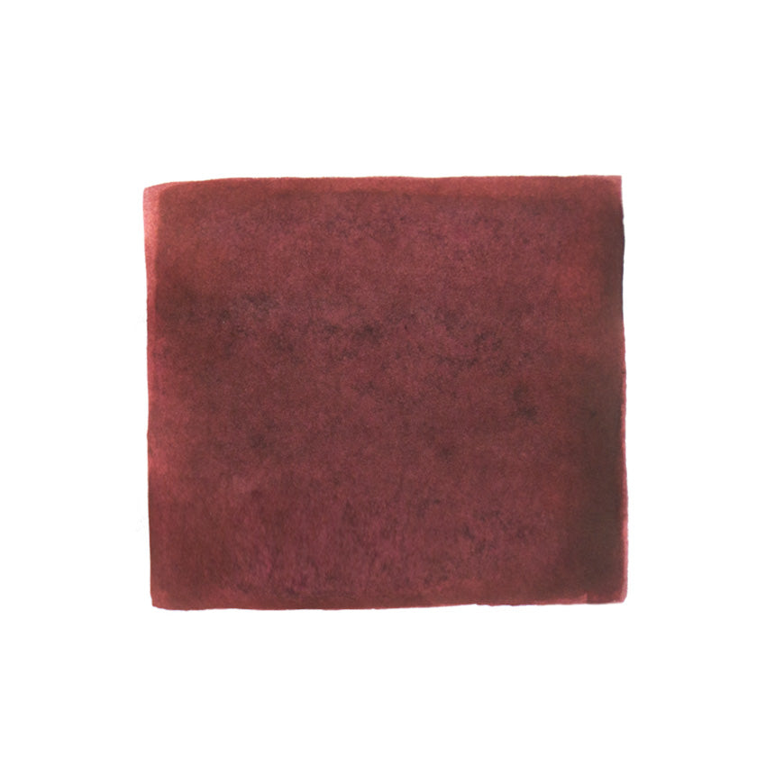 KWZ Ink Maroon - 60ml, dye-based fountain pen ink, shown as a deep burgundy swatch, ideal for unique writing experiences.