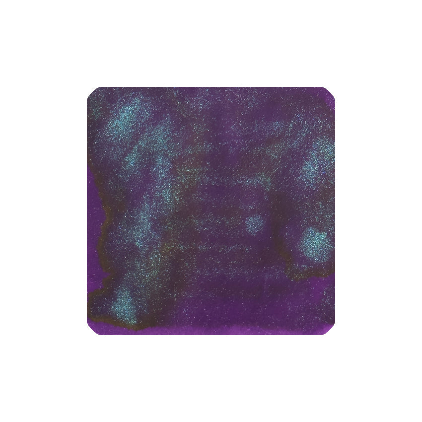 Colorverse Top3 Colorvent Calendar 2024 Set featuring shimmering fountain pen ink, showcasing a deep purple with light-blue to teal glints, in a 3 x 15ml pack.