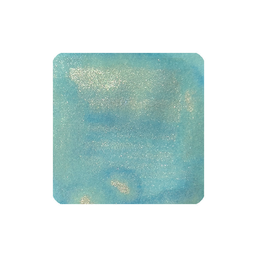Minamo みなも (Shimmer) - 30ml by Tono & Lims. Pale turquoise fountain pen ink with silvery shimmer, part of the 'Friendship' series.