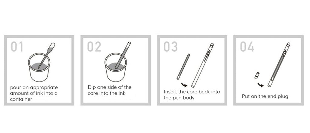 Teranishi DIY Pens 0.3mm/EF (Set of 3) Calligraphy Pens