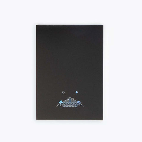 Colorverse Nebula Kingdom Series Notepad - Dotgrid (77gsm) features a unique light-blue motif on the cover, designed for fountain pen friendly writing.