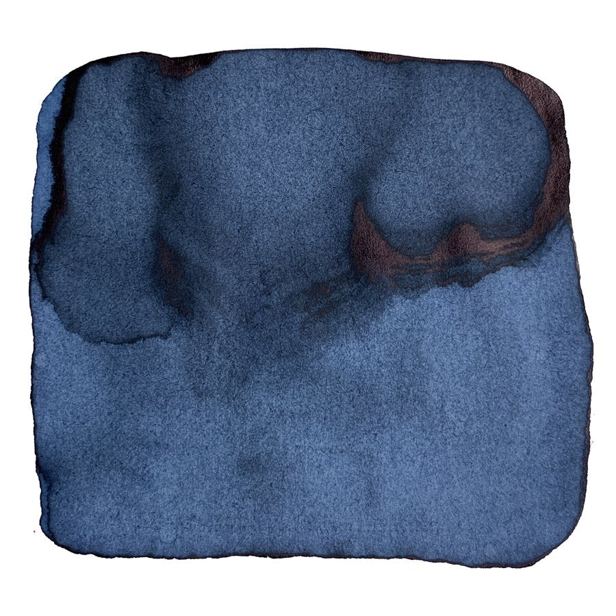 No. 05 Aonibi - 2ml dye-based ink features a deep blue watercolor wash, reflecting Kyoto's midnight sky with subtle tonal variations.